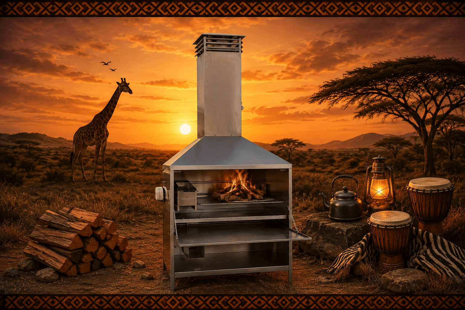 Kameel and Steel braai scene